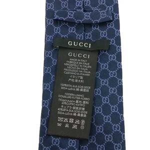 グッチ GUCCI GG柄 レギュラータイ ネクタイ シルク 絹 紺 ネイビー /AN ■GY09 ■OH メンズ