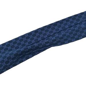 グッチ GUCCI GG柄 レギュラータイ ネクタイ シルク 絹 紺 ネイビー /AN ■GY09 ■OH メンズ