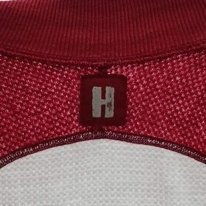 ヒステリックグラマー HYSTERIC GLAMOUR ジャケット ジップアップ ロゴ ワッフル生地 F 白 ホワイト 赤 レッド 2CJ-1820 /AN ■GY09 レディース