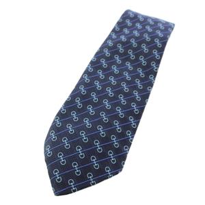 グッチ GUCCI ネクタイ ワイドタイ シルク 総柄 紺 ネイビー /TK ■OH ■MA メンズ