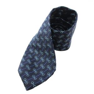 グッチ GUCCI ネクタイ ワイドタイ シルク 総柄 紺 ネイビー /TK ■OH ■MA メンズ