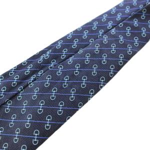 グッチ GUCCI ネクタイ ワイドタイ シルク 総柄 紺 ネイビー /TK ■OH ■MA メンズ