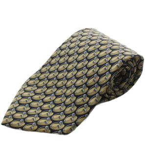 グッチ GUCCI ネクタイ レギュラータイ シルク 総柄 ベージュ ブラック /GG ■MA メンズ