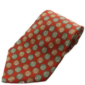 グッチ GUCCI ネクタイ ワイドタイ シルク 総柄 ビリヤードボール 赤 レッド /GG ■MA メンズ