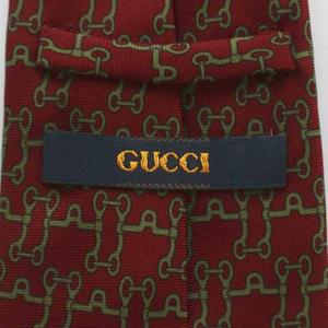 グッチ GUCCI ネクタイ レギュラータイ シルク 総柄 ボルドー /GG ■MA メンズ