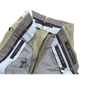 グレー チノパン スリムフィット ボタンフライ