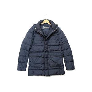 HERNO ケーブルニット ボトルネック ダウンジャケット グレー 44 HERNO(ヘルノ)PI1283DIC NYLON ULTRA LIGH ボトルネックダウン
