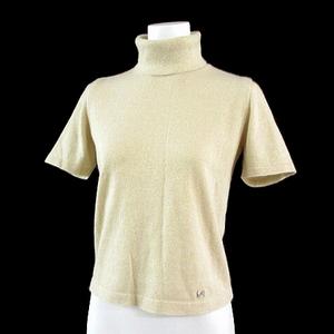 レオナール LEONARD ニット セーター カシミヤ シルク混 ラメ混
