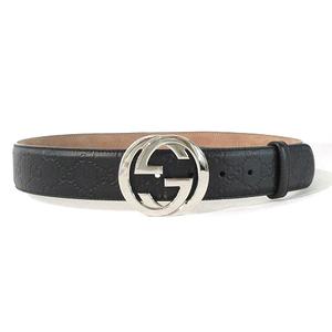 【人気】GUCCI　グッチ　インターロッキング　411924　CWC1N GUCCI グッチ ベルト GGレザー グッチシマ インターロッキングG