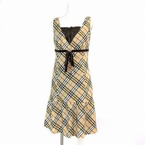 バーバリーブルーレーベル ノースリーブワンピース ペチコート付