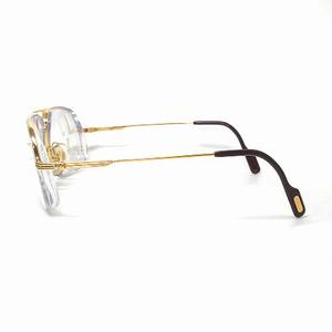 カルティエ Cartier 眼鏡 めがね メガネ 度入り フレーム ハーフリム 
