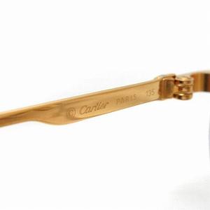 Cartier サングラス ハーフリム エタニティ ゴールド ブラウン 135 09251f817df559dfaef173d7bc428c