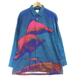 ポールスミス PAUL SMITH 19SS シャツ 長袖 フラミンゴ プリント 