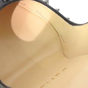 美品★クリスチャンルブタン ★デニム レザー スパイクスタッズ パンプス★箱付き クリスチャンルブタン スパイクスタッズ レザー ローファー 42