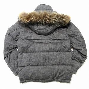 ポールスミス PAUL SMITH ダウンジャケット ウール ラクーン ファー 