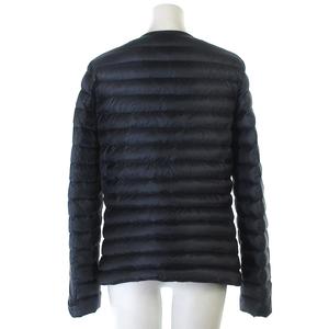 モンクレール　ライトダウンジャケット LEANDRA ブラック　ノーカラー　0 モンクレール ライトダウンジャケット LEANDRA ブラック ノーカラー 0