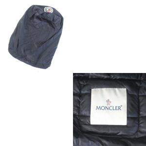 モンクレール　ライトダウンジャケット LEANDRA ブラック　ノーカラー　0 モンクレール ライトダウンジャケット LEANDRA ブラック ノーカラー 0