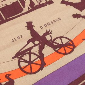 エルメス HERMES ショール カレ 140 JEUX D'OMBRES 影絵遊び カシシル