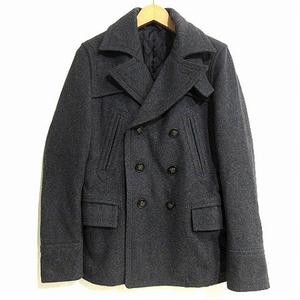5351プールオム 5351 POUR LES HOMMES Pコート ピーコート ダブル 中綿 ウール 無地 グレー 2 アウター ■OMT メンズ