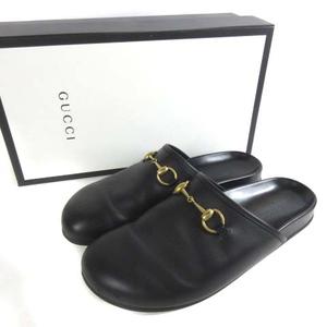 グッチ GUCCI 481572 ホースビット サボ スリッパ サンダル レザー