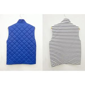 ソフネット SOPHNET. SOPH-140021 リバーシブル中綿ベスト M 青/白×紺 