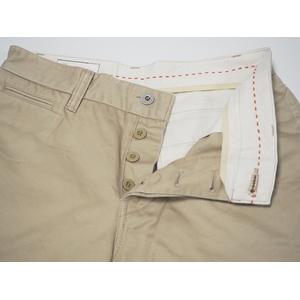 カトー KATO` AAA チノパンツ 無地 ボタンフライ セルビッチ