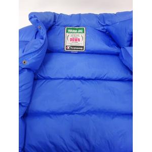 チャンピオン CHAMPION WARM JAC ダウンベスト 青 ブルー ジップ+ 