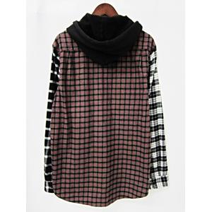 Supreme フード付きチェックシャツ L