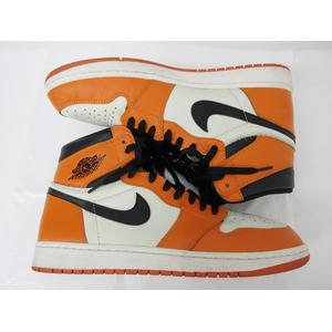 Nike Air Jordan 1 ナイキジョーダンオレンジ/黒/白　ほぼ新品 Nike Air Jordan 1 黒/オレンジ/白 美品 27センチ