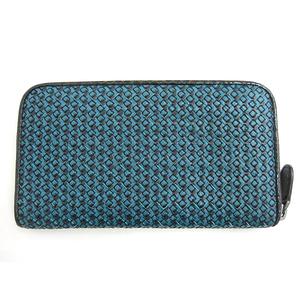 BOTTEGA VENETA (ボッテガベネタ)ラウンドファスナー長財布 限定色 BOTTEGA VENETA ラウンドファスナー長財布 バイカラー スカイ