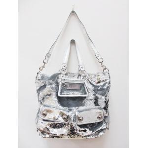 人気商品の入荷速報 入荷Now ポピー COACH コーチ シークイン トートバッグ スポットライト バッグ