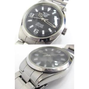 エルジン ELGIN 自動巻き 腕時計 黒文字盤 FK-979-C メンズ