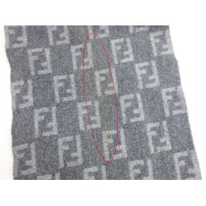 FENDI フェンディ　ズッカ柄　マフラー　総柄　ウール　ダークグレー 楽天市場】FENDI フェンディ マフラー FXS124 ALGS レディース