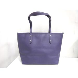 コーチ COACH シティ ジップ トップ トート F58846 紫系 レザー 