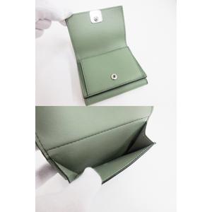 新品未使用 LOEWE 三つ折り ミニ財布 アナグラム　アマソナ グリーン 新品未使用 LOEWE 三つ折り ミニ財布 アナグラム アマソナ