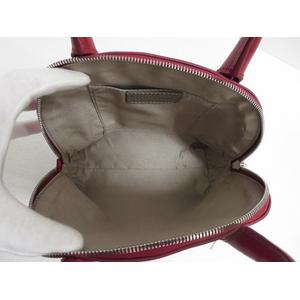 希少★HANAE MORI サークルロゴ スクエア ハンドバッグ レッド 希少☆HANAE MORI サークルロゴ スクエア ハンドバッグ レッド レディース