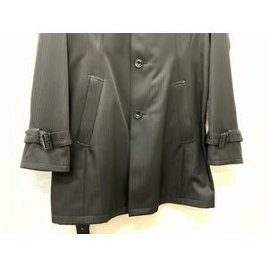 マージマサトモ MAJI MASATOMO ステンカラー ビジネスコート 黒 L