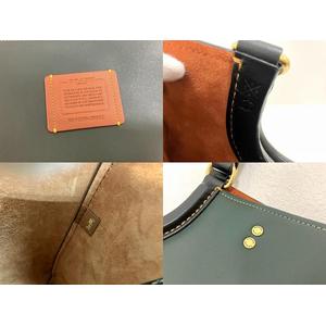 コーチ COACH グローブタンレザー 2way トートバッグ ダークグリーン