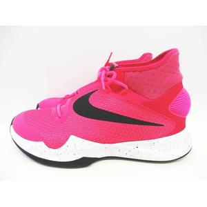 Nike バスケットボールシューズ クリーム/黒/ピンク NIKE SU25 5/29 NIKE A'ONE EP ブラック/ハイパーピンク-レーザー