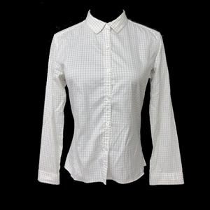 マーガレットハウエル　グラフチェック　コットンシャツ　春服　メンズ　Sサイズ マーガレットハウエル MARGARET HOWELL グラフチェック柄 シャツ