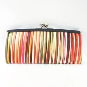 美品 ポールスミス PAUL SMITH がま口 長財布 クロスオーバー