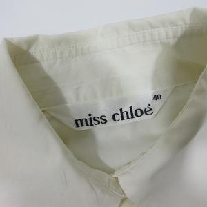 ミスクロエ miss chloe シャツ ブラウス トップス 長袖 白 ホワイト 