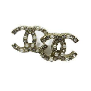 シャネル Chanel ピアス スタッドピアス ココマーク フェイクパール ラインストーン B21 V 定番 アクセサリー ゴールド系 メンズ レディース 095 ベクトルパーク