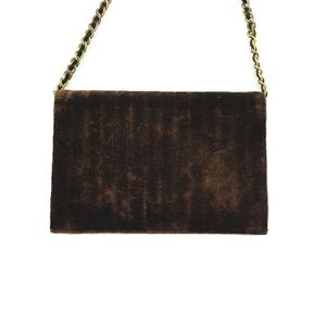 シャネル CHANEL ジャンク品 VINTAGE ヴィンテージ ベルベット地 ココ 