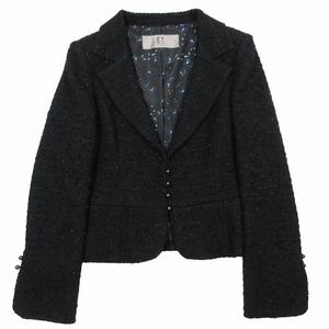 美品 カールラガーフェルド KARL LAGERFELD ツイード テーラード 