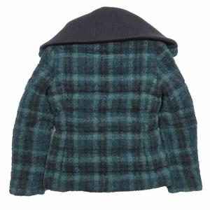 美品 モンクレール MONCLER PALAVIS ツイード タータンチェック柄 