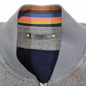 美品 19AW ポールスミス PAUL SMITH ビッグロゴ ジップアップ  