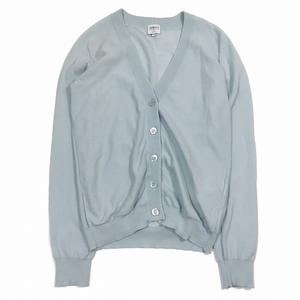 春秋　高級ライン　アルマーニ コレッツオーニ　リネンニットカーディガン アルマーニコレツォーニのニットカーディガン