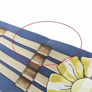 美品 21AW エルメス HERMES シルク100％ ツイリー ナロースカーフ JUMPING ジャンピング ネイビー/4 レディース 