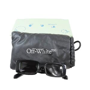 OFF-WHITE スクエアメガネ•サングラス 篠塚辰樹 着用 off-white スクエアサングラス オフホワイト